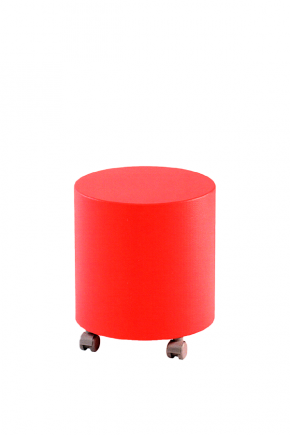 POUF tondo con ruote 40x46
