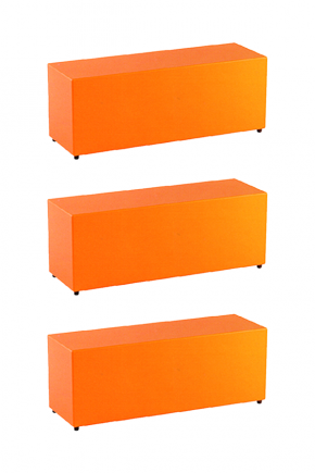 Tris POUF rettangolare 120