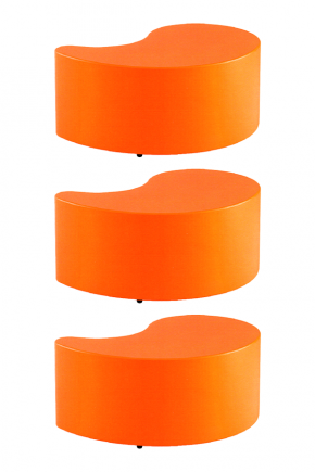Tris POUF virgola 98x46